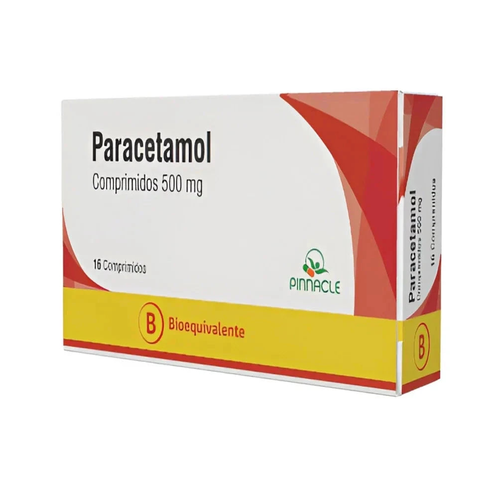 Paracetamol 500 mg x 16 comprimidos. Farmex-Fonasa 