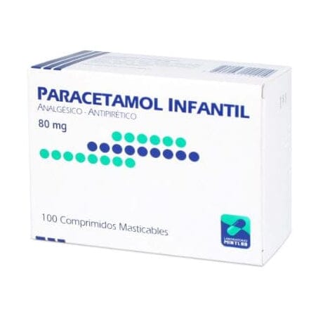 Paracetamol Infantil 80 mg x 100 comprimidos