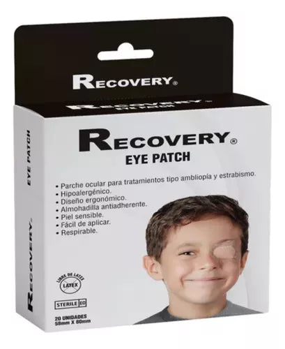 Parche ocular 58 mm x 80 mm x 20 unidades Recovery 