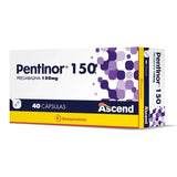 Pentinor 150 mg x 40 cápsulas.