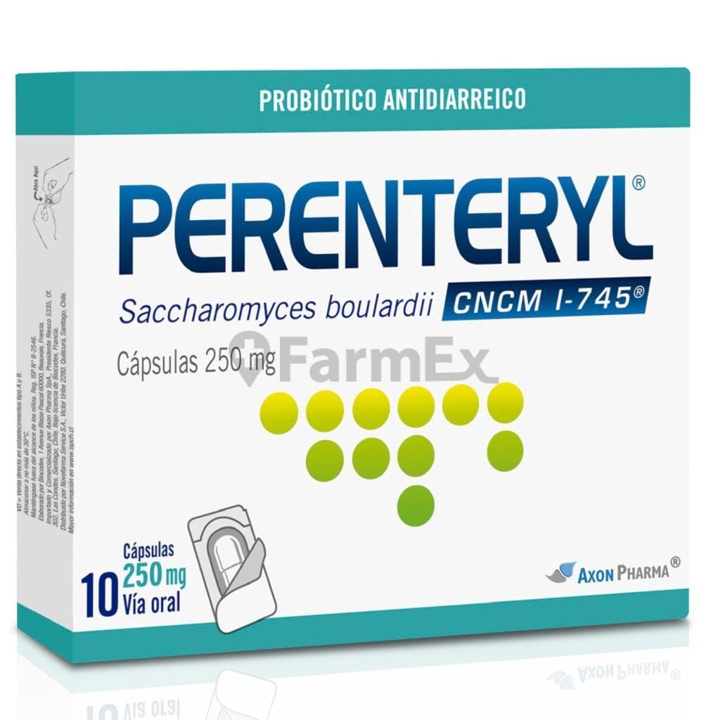 Perenteryl 250 mg x 10 cápsulas Farmex-VidaTres-Persistente 