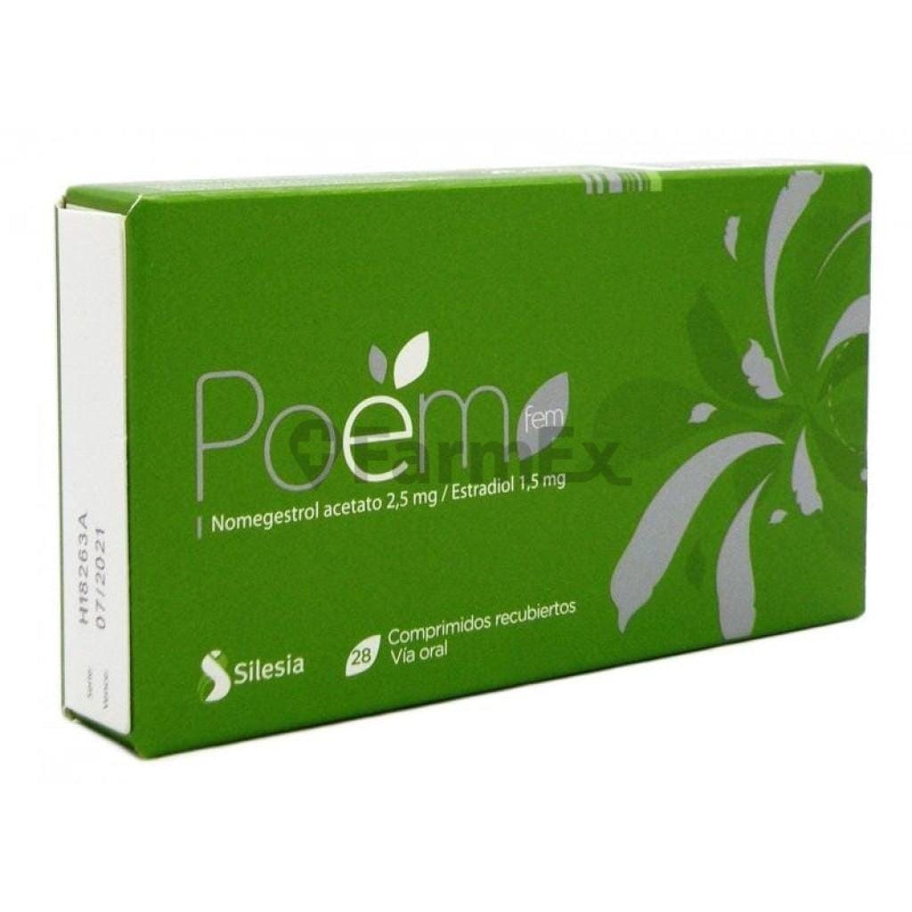 Poem fem x 28 comprimidos susc-1 de 2 meses Farmex-Suscripciones-Persistente 
