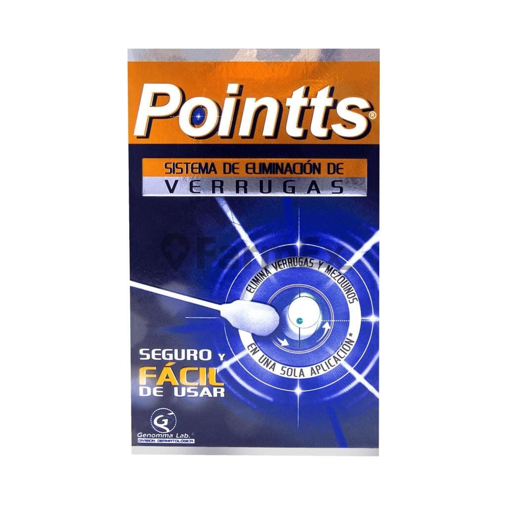 Pointts Sistema de Eliminación de Verrugas x 80 mL Farmex-VidaTres-Persistente 
