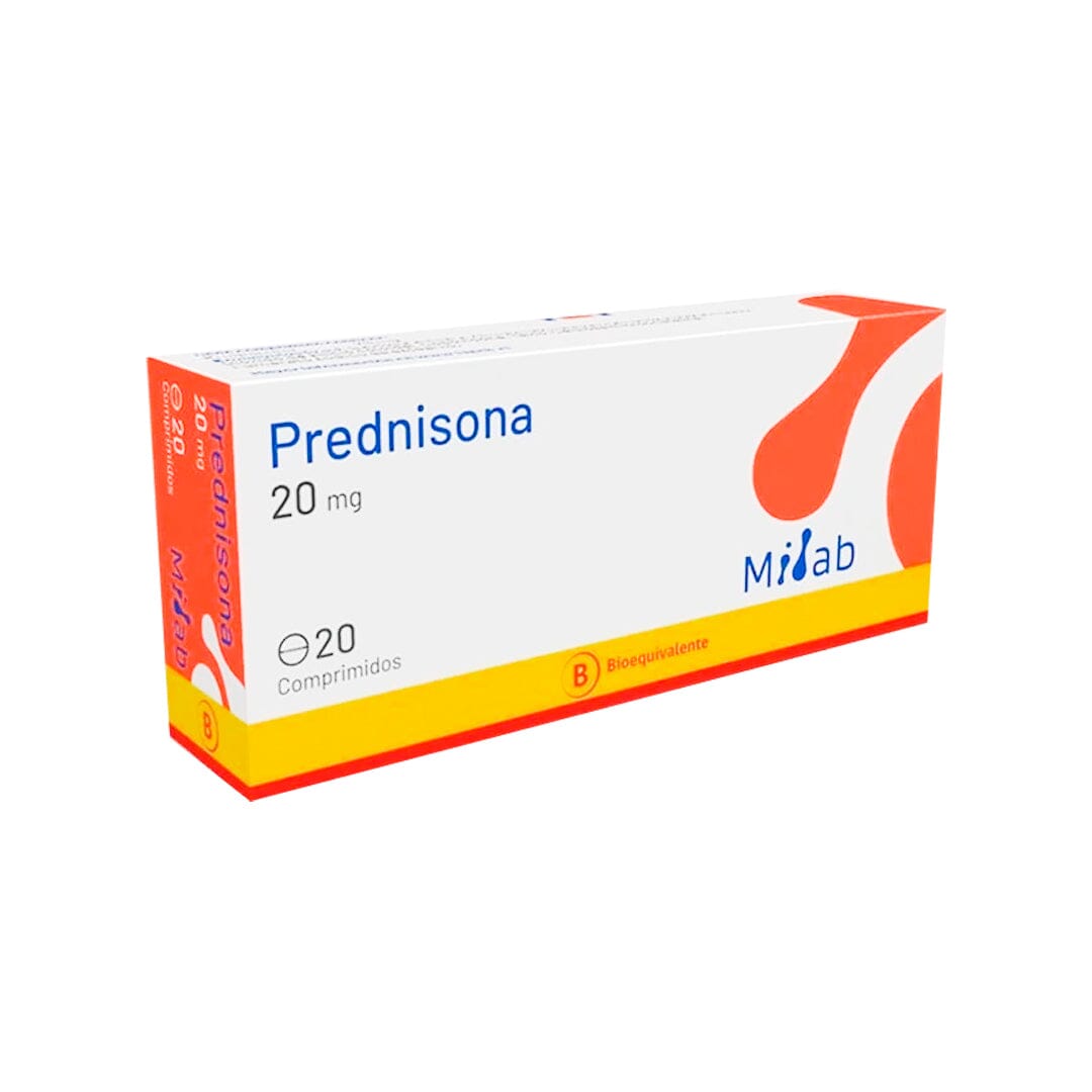Prednisona 20 mg x 20 comprimidos Farmex 