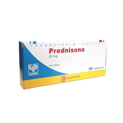 Prednisona 20mg x 20 Compromidos "Ley Cenabast" Farmex-MiaHealth-Persistente 