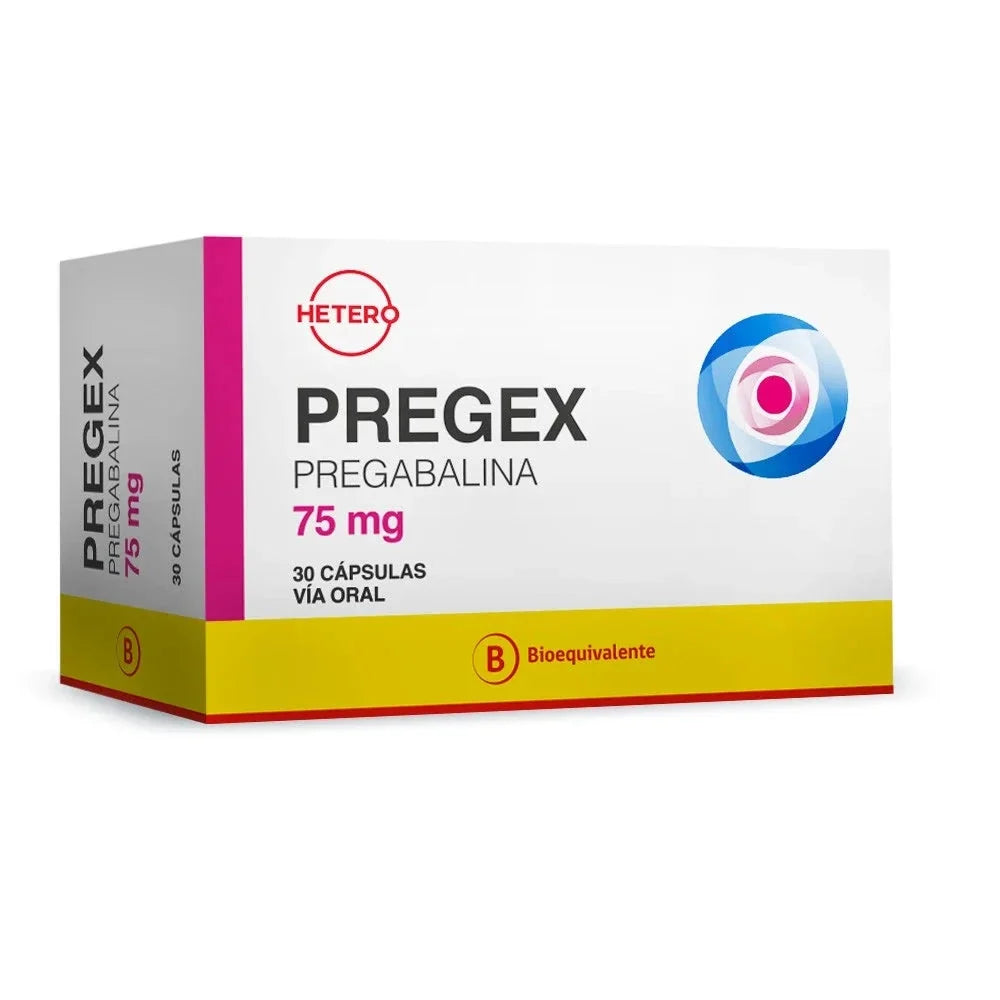 Pregex 75mg x 30 cápsulas.