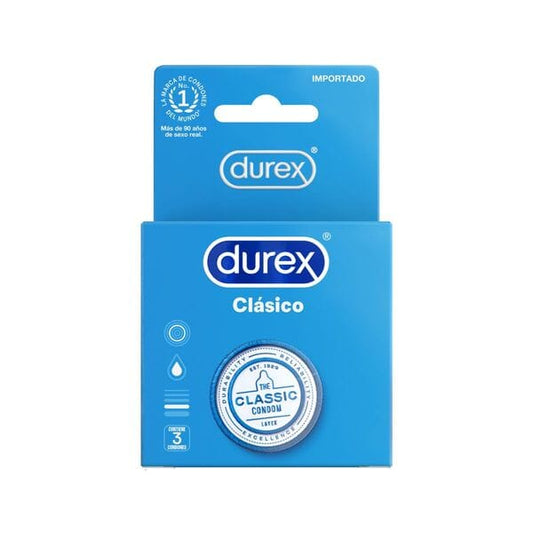 Preservativo Durex "Clasico" x 3 unidades durex 