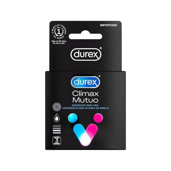 Preservativo Durex Clímax Mutuo x 3 unidades. Farmex-Fonasa 