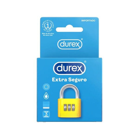 Preservativo Durex Extra Seguro x 3 unidades