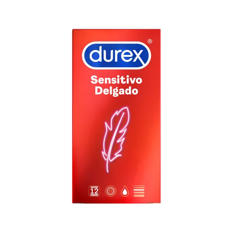 Preservativos Durex "Sensitivo Delgado" x 12 unidades