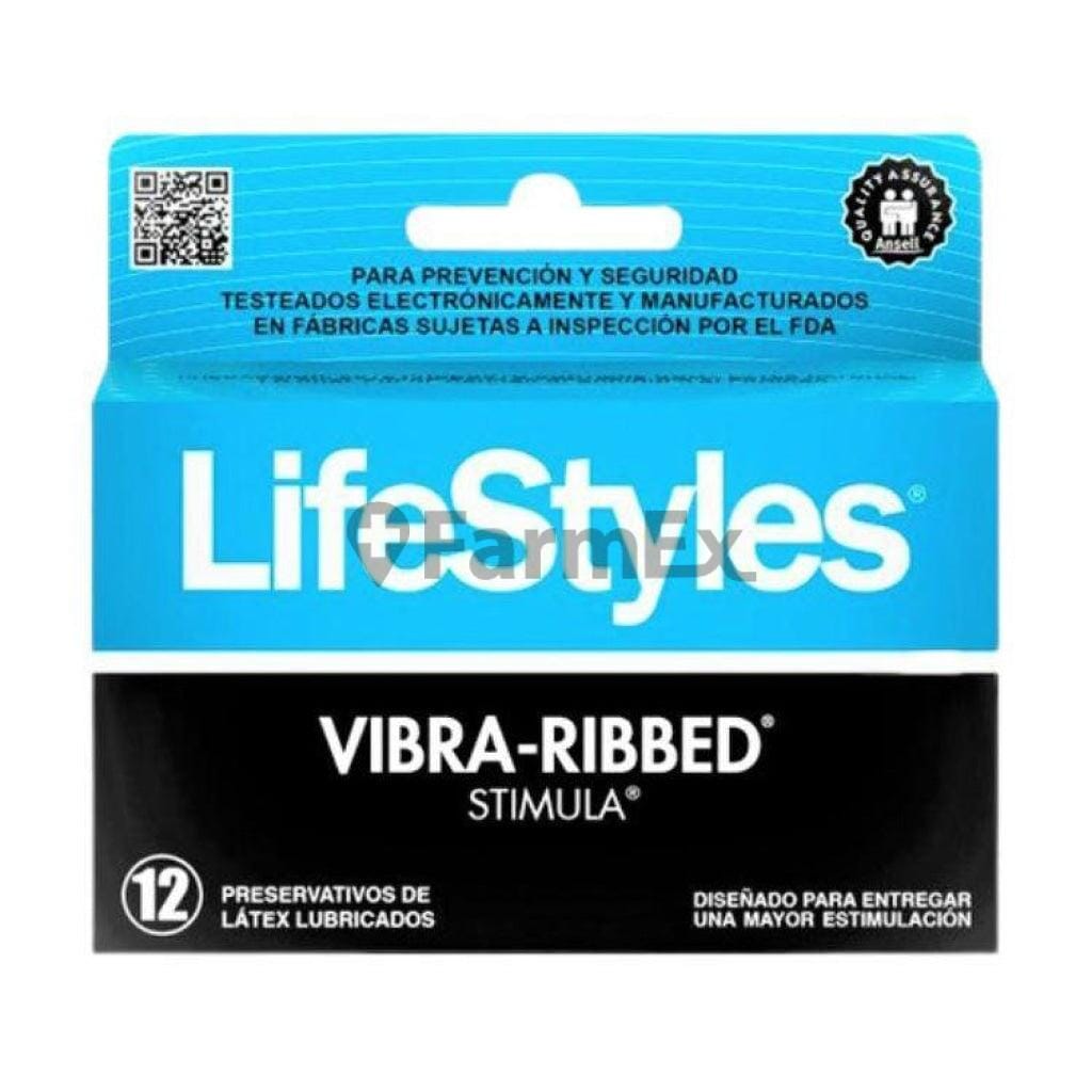 Preservativos Lifestyles Stimula x 12 unidades. Farmex-Fonasa 