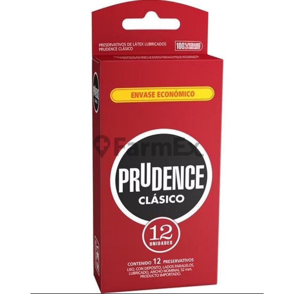 Preservativos Prudence Clásico x 12 unidades Farmex-Fonasa-Persistente 