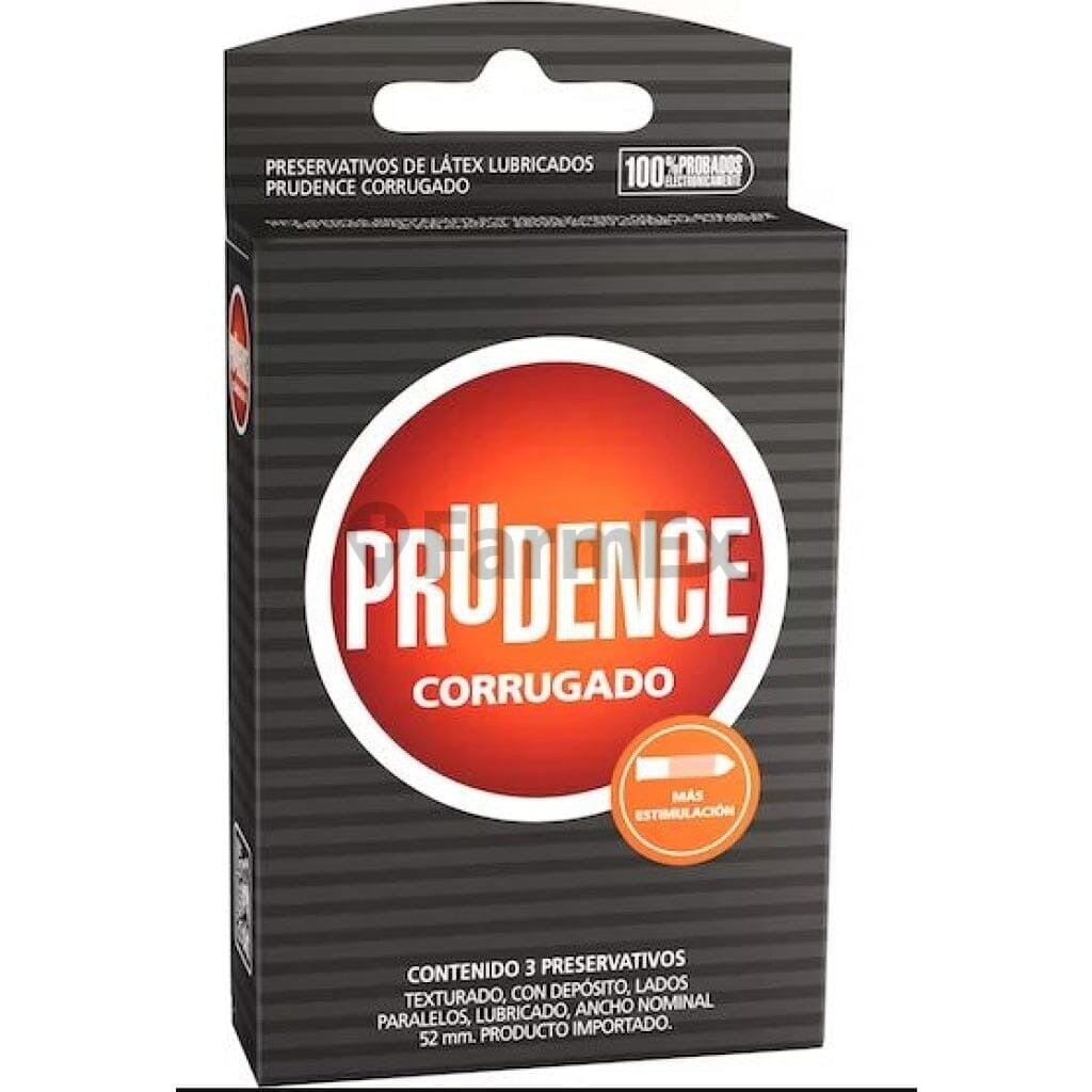 Preservativos Prudence Corrugado x 3 unidades Farmex-Fonasa-Persistente 