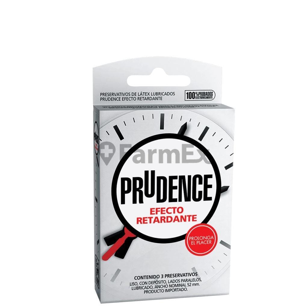 Preservativos Prudence Efecto Retardante x 12 unidades Farmex-Fonasa-Persistente 