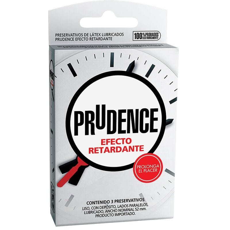 Preservativos Prudence "Efecto retardante" x 3 unidades Farmex-Pluxee-Persistente 
