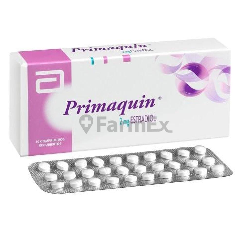 Primaquin 2 mg x 30 comprimidos Farmex-Fonasa-Persistente 