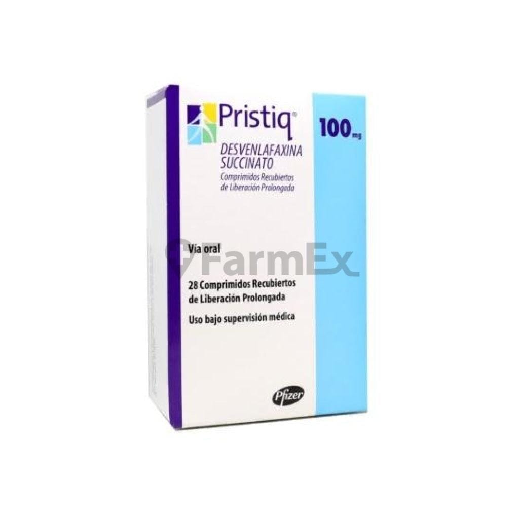 Pristiq Desvenlafaxina100 mg x 28 comprimidos susc-1 de 5 meses Farmex-Suscripciones-Persistente 