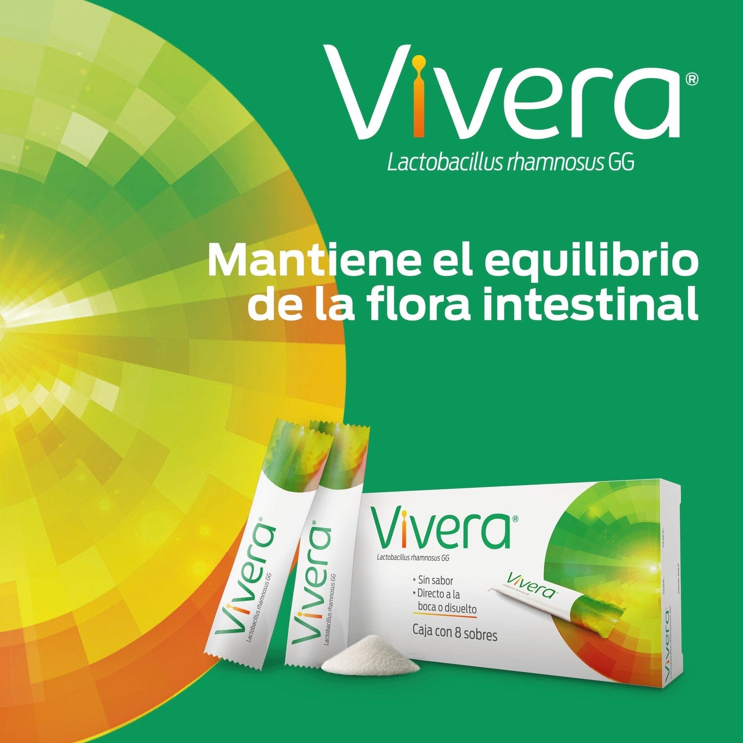 Probiotico Vivera Sobres 8 Unidades Farmex-BanMedica-Persistente 