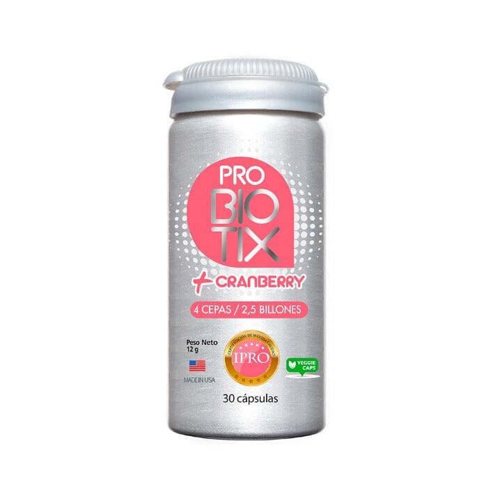 Probiotix + Cranberry x 30 cápsulas.