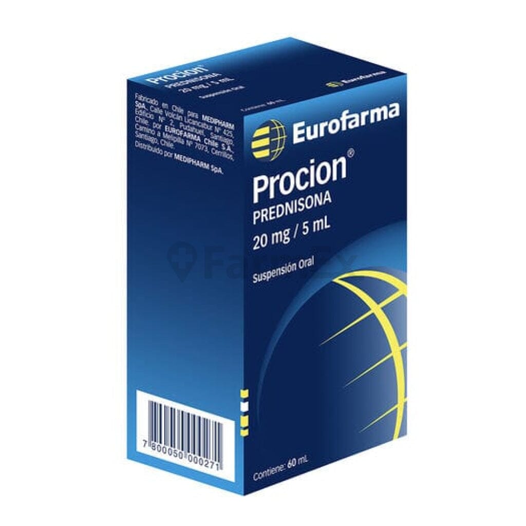 Procion Susp. Oral 20 mg / 5 ml x 60 ml "Ley Cenabast" Farmex-Pluxee-Persistente 
