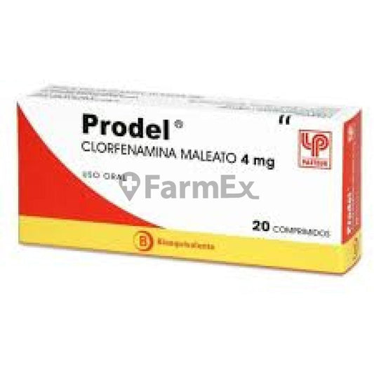 Prodel 4 mg x 20 comprimidos susc-1 de 6 meses Farmex-Suscripciones-Persistente 