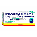 Propranolol 10 mg x 20 comprimidos.