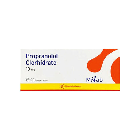 Propranolol 10 mg x 20 comprimidos MINTLAB 
