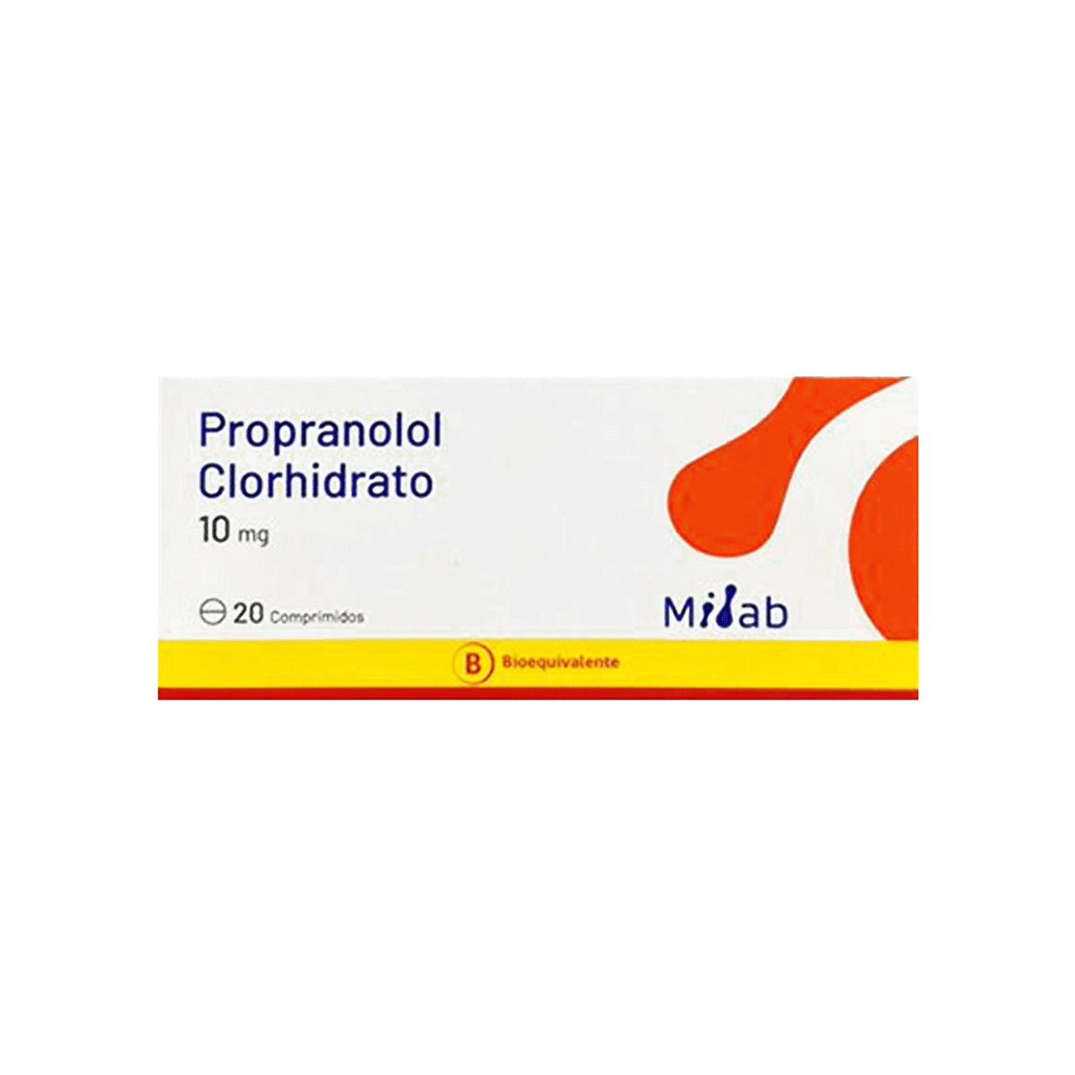 Propranolol 10 mg x 20 comprimidos.