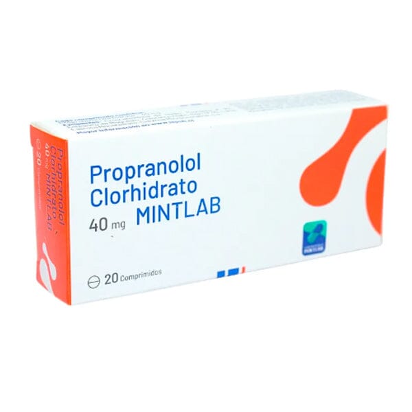 Propranolol 40 mg x 20 comprimidos MINTLAB 
