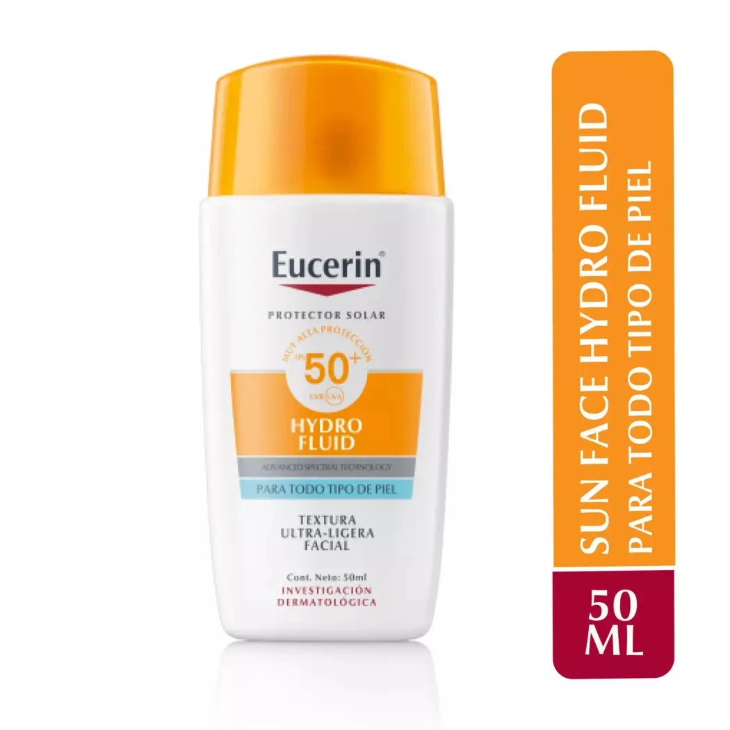 Protector Solar Eucerin Hydro Fluid FPS50+ 50ml BEIERSDORF 