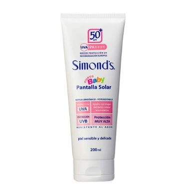 Protector Solar "Pantalla Solar" Baby crema SPF 50+ x 200 mL Farmex-Pluxee-Persistente 