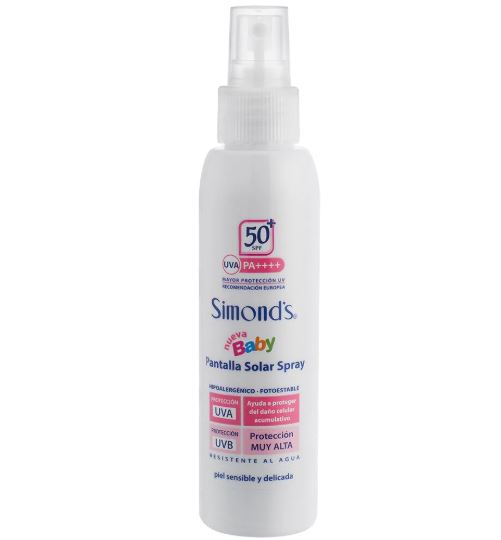 Protector Solar "Pantalla Solar" Baby en Spray SPF 50+ x 100 mL Simond's 