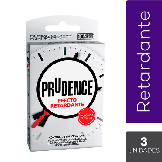 Preservativos Prudence "Efecto retardante" x 3 unidades