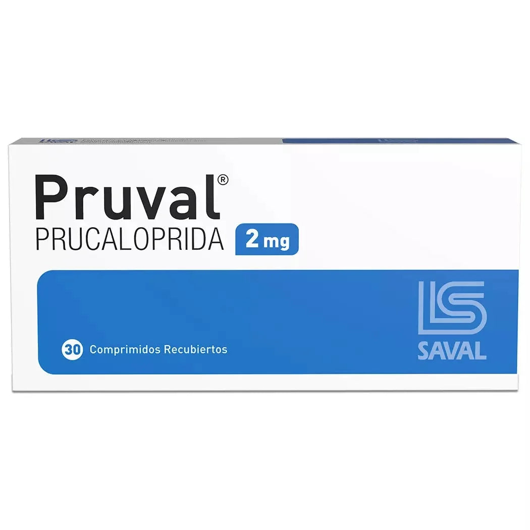 Pruval 2 mg x 30 comprimidos recubiertos.