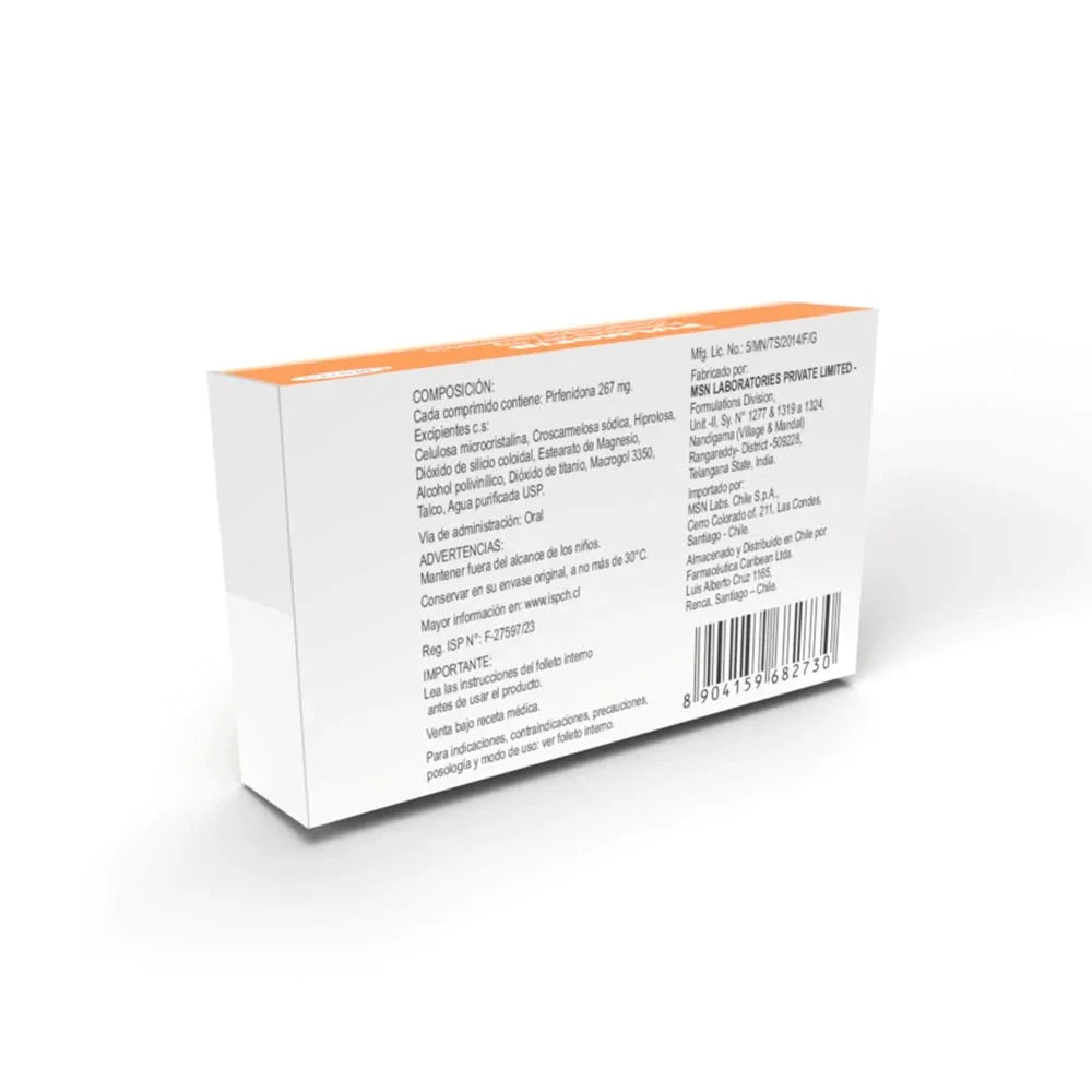 Pulmofib 267mg X 30 comprimidos recubiertos MSN 