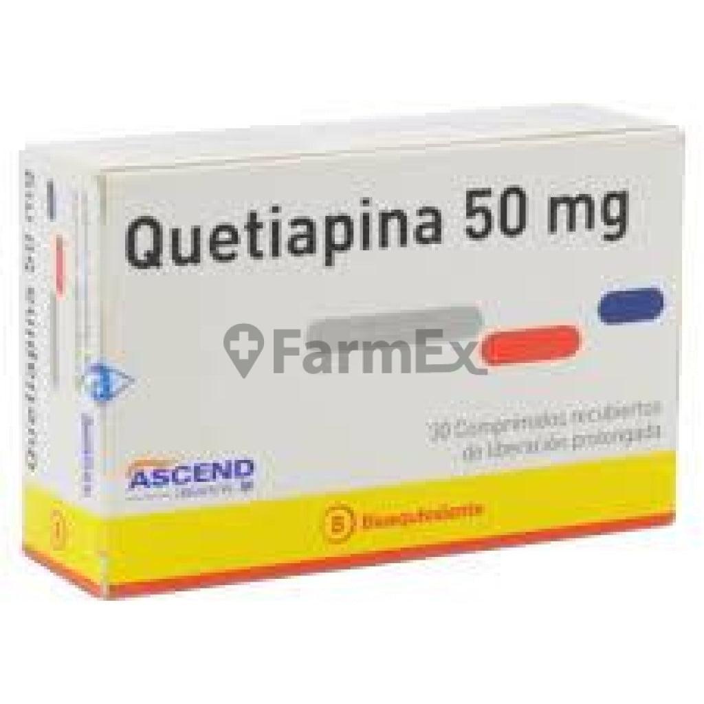 Quetiapina LP 50 mg x 30 comprimidos.