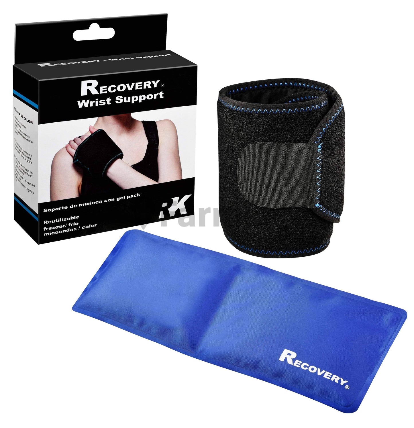 Recovery Soporte de muñeca con gel pack x 1 unidad Farmex-Pluxee-Persistente 
