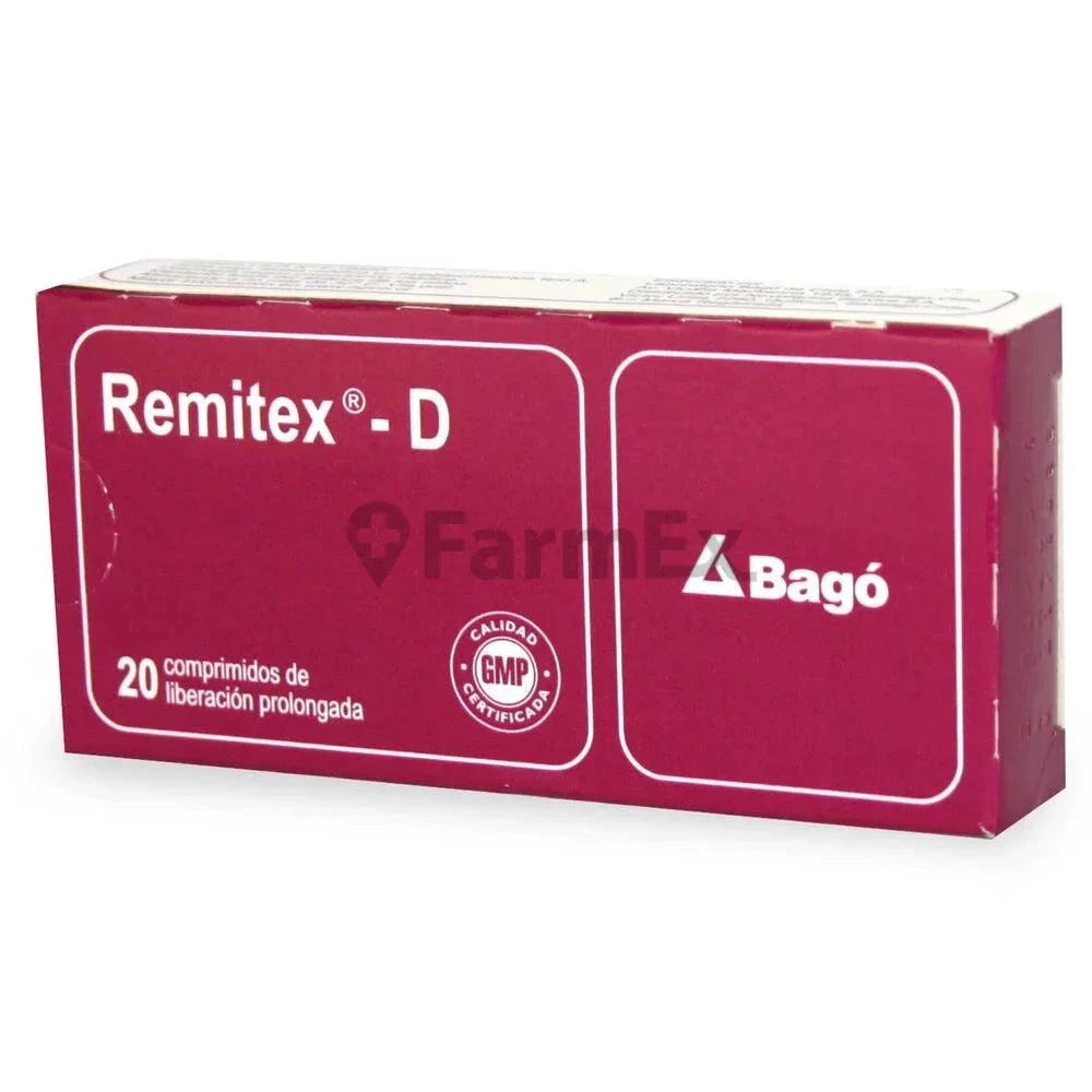 Remitex-D x 20 comprimidos Farmex-Pluxee-Persistente 