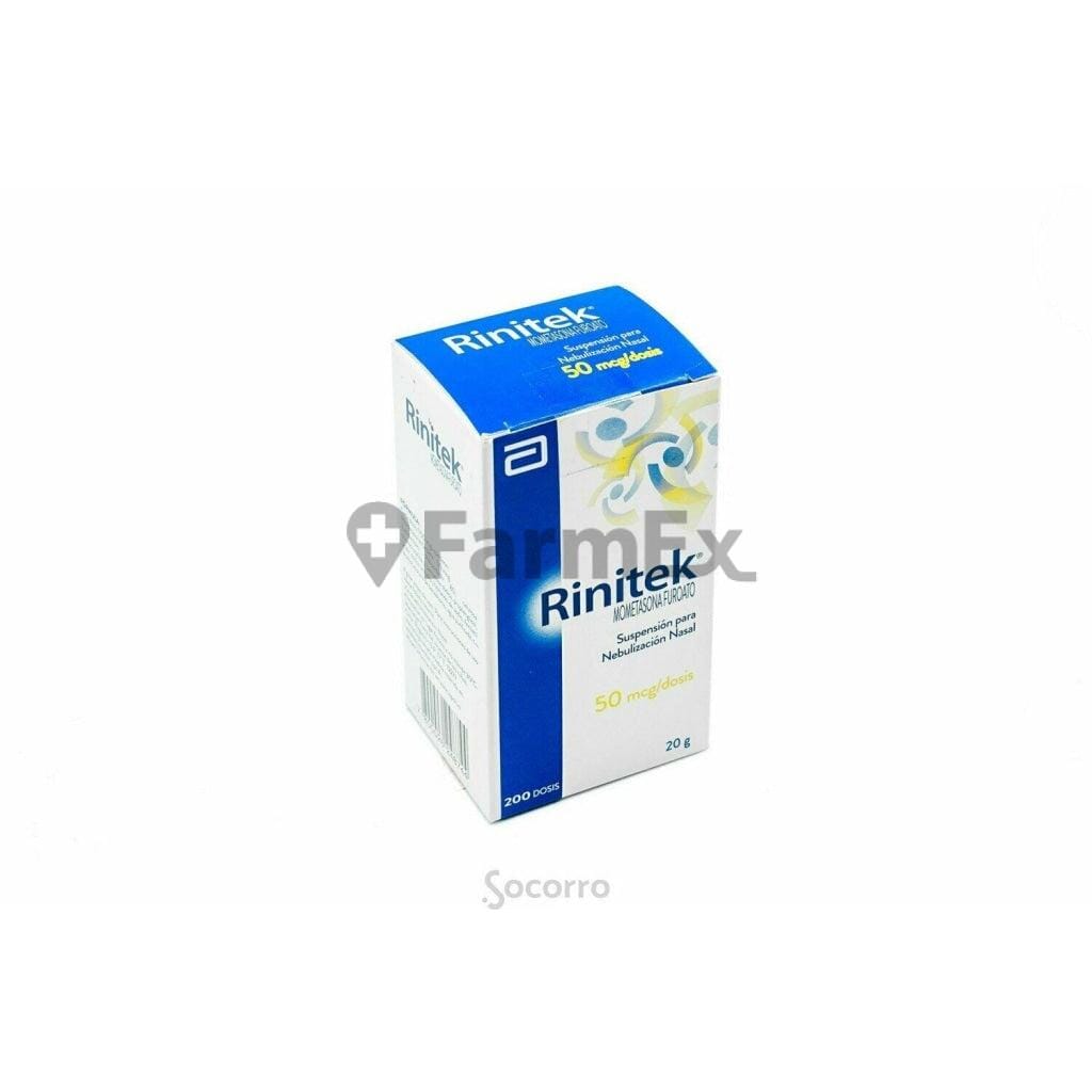 Rinitek suspensión nasal 50 mcg x 200 dosis Farmex-VidaTres-Persistente 