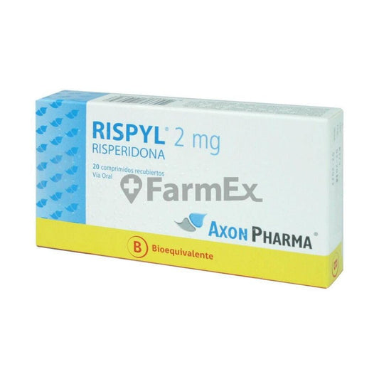 Rispyl 2 mg x 20 comprimidos Farmex-MiaHealth-Persistente 