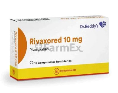 Rivaxored 10 mg x 10 comprimidos "Ley Cenabast" Dr. Reddy 