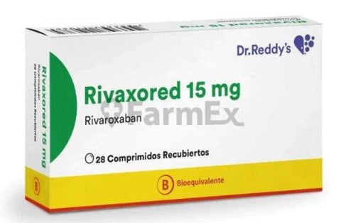 Rivaxored 15 mg x 28 comprimidos "Ley Cenabast"