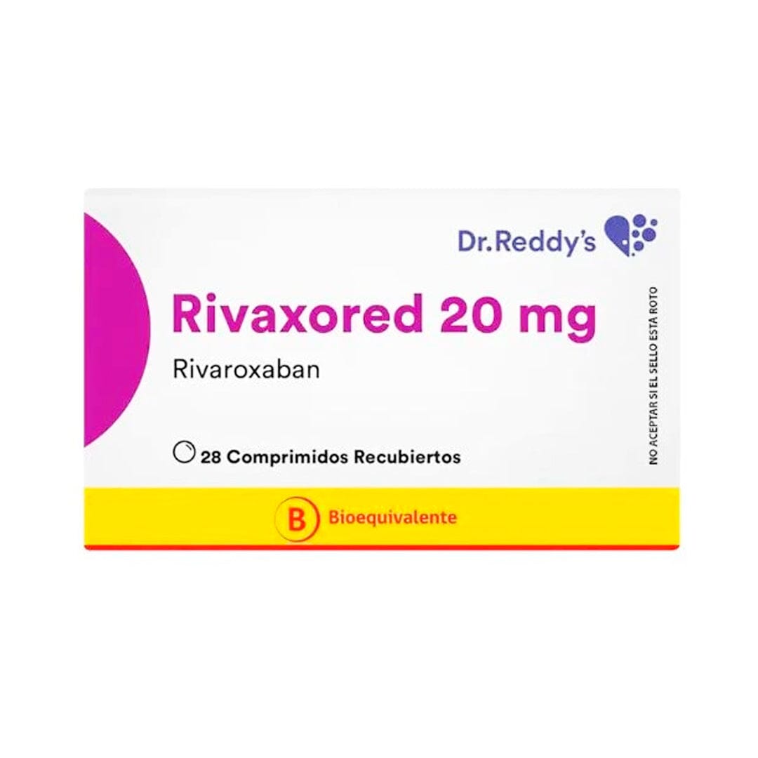 Rivaxored 20 mg X 28 comprimidos recubiertos DR. REDDY´S 