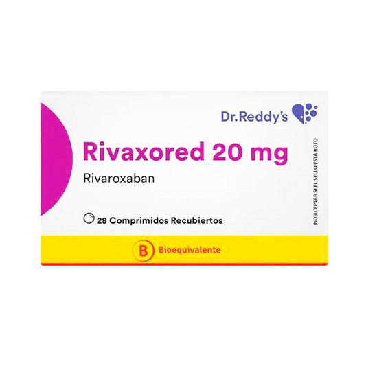 Rivaxored 20 mg X 28 comprimidos recubiertos DR. REDDY´S 