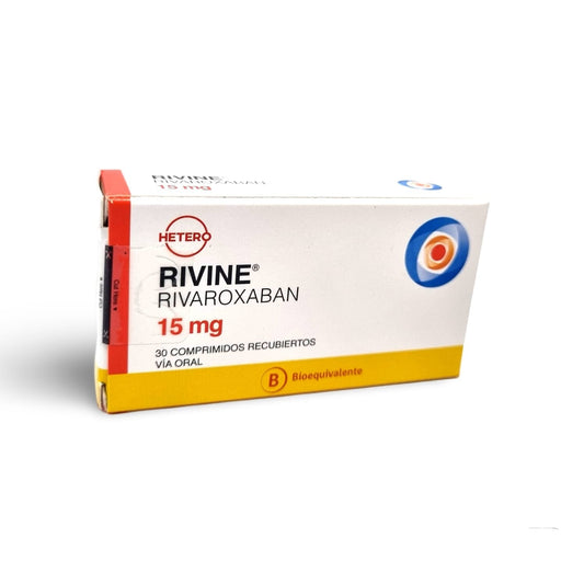 Rivine 15 mg x 30 comprimidos recubiertos HETERO 