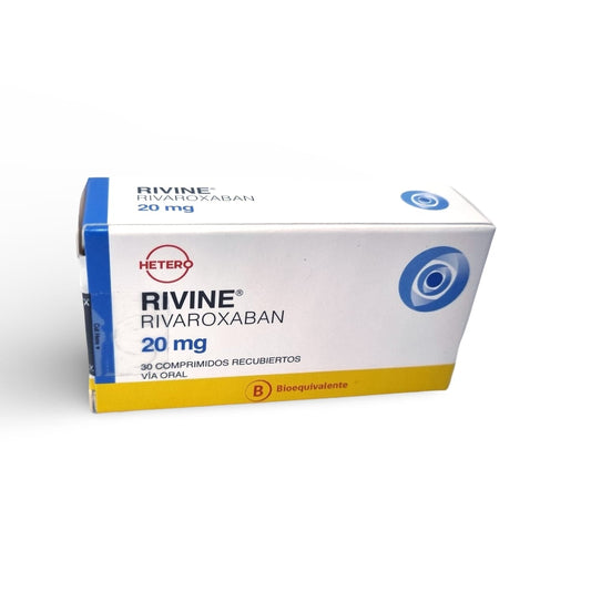 Rivine 20 mg x 30 comprimidos recubiertos HETERO 