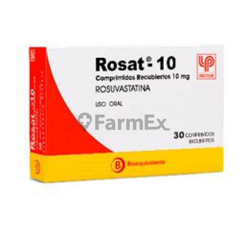 Rosat 10 mg x 30 comprimidos.