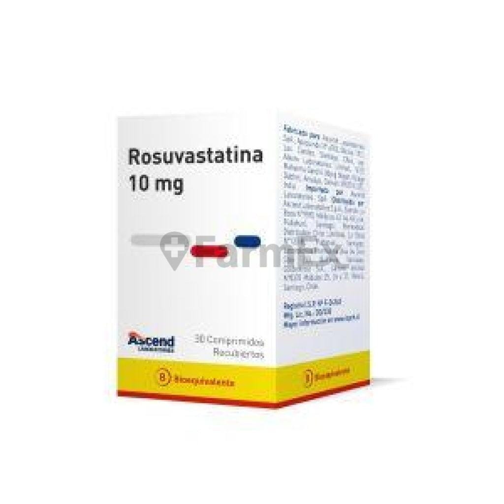 Rosuvastatina 10 mg x 30 comprimidos