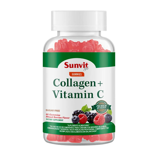 Collagen+Vitamin C X 60 Gummies Sabor Mix Berries