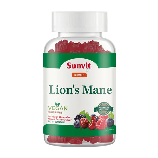 Melena de León X 60 Gummies Sabor Mix Berries (Vegano)